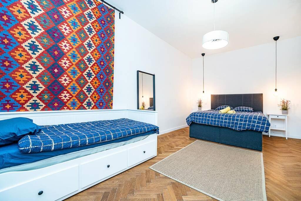 Elegant, Modern, 2-Bed Flat By Museum Of Prague Lägenhet Exteriör bild